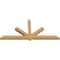 Ekena Millwork Kennewick Timber Gable Bracket, Western Red Cedar, 108"W x 49"H x 5 1/2"D x 5 1/2"F, 11/12 Pitch GBW108X49X0606KEN00SWR - alternate 4